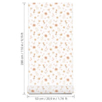 Pastelowe Love Flowers Meadow bloemenbehang voor meisjeskamer en babykamer wit roze groen 