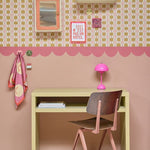 bibelotte behangrand kinderkamer met boogjes terra rabarber