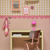 bibelotte behangrand kinderkamer met boogjes terra rabarber