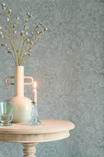 Pip Studio Eijffinger bloemenbehang voor de kinderkamer jade groen 333101