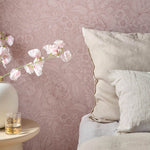 Pip Studio Eijffinger bloemenbehang voor de kinderkamer mauve 333102