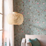 Pip Studio Eijffinger behang voor de kinderkamer tokyo blossom jade groen 333131