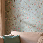 Pip Studio Eijffinger behang voor de kinderkamer tokyo blossom jade groen 333131