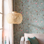 Pip Studio Eijffinger behang voor de kinderkamer tokyo blossom jade groen 333131