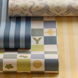 Strepen behang kinderkamer Eijffinger Tiny Treasures babykamer meisjeskamer geel 363151