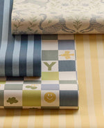 Strepen behang kinderkamer Eijffinger Tiny Treasures babykamer meisjeskamer geel 363151