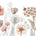 Pastelowe Love bloemenbehang wildflowers mural voor de kinderkamer meisjeskamer babykamer roze 