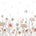 Pastelowe Love bloemenbehang wildflowers mural voor de kinderkamer meisjeskamer babykamer roze 