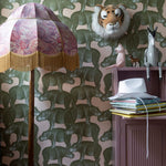Studio Lisa Bengtsson Hippo Pink nijlpaarden behang voor de kinderkamer roze