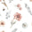 Pastelowe Love Wildflowers bloemenbehang voor meisjeskamer wit roze groen 