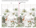 Annet Weelink Mural Behang Wildlife's Playground - Color