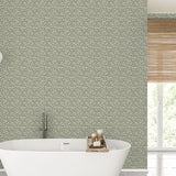 Creative Lab Amsterdam Wallpaper Flower Shower - Green