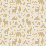 Little Amour Behang Wild Forest - Oker