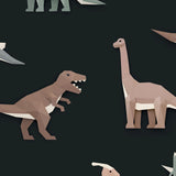 Studio Ditte Dino behang jongenskamer donker