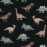 Studio Ditte Dino behang jongenskamer donker