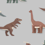 Studio Ditte Dino behang jongenskamer lichtgrijs