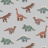 Studio Ditte Dino behang jongenskamer lichtgrijs