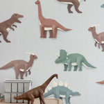 Studio Ditte Dino behang jongenskamer lichtgrijs