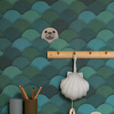 Studio Ditte kinderbehang zeehonden blauw groen
