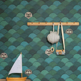 Studio Ditte kinderbehang zeehonden blauw groen