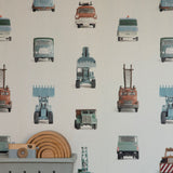 Studio Ditte werkauto behang voertuigen kjongenskamerStudio Ditte werkauto behang voertuigen jongenskamer