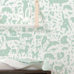 KEK Amsterdam dieren behang ABC Animals groen