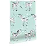 KEK Amsterdam zebra behang voor de kinderkamer mint