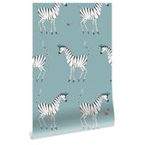 KEK Amsterdam behang Fiep Westendorp zebra petrol