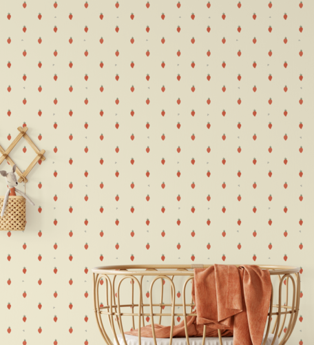 Creative Lab Amsterdam Strawberry Hill Aardbeien behang kinderkamer