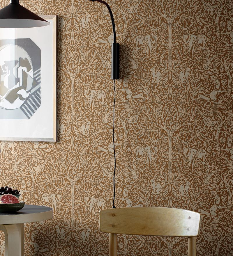 Boråstapeter Wallpaper Under the Elder Tree - Brown