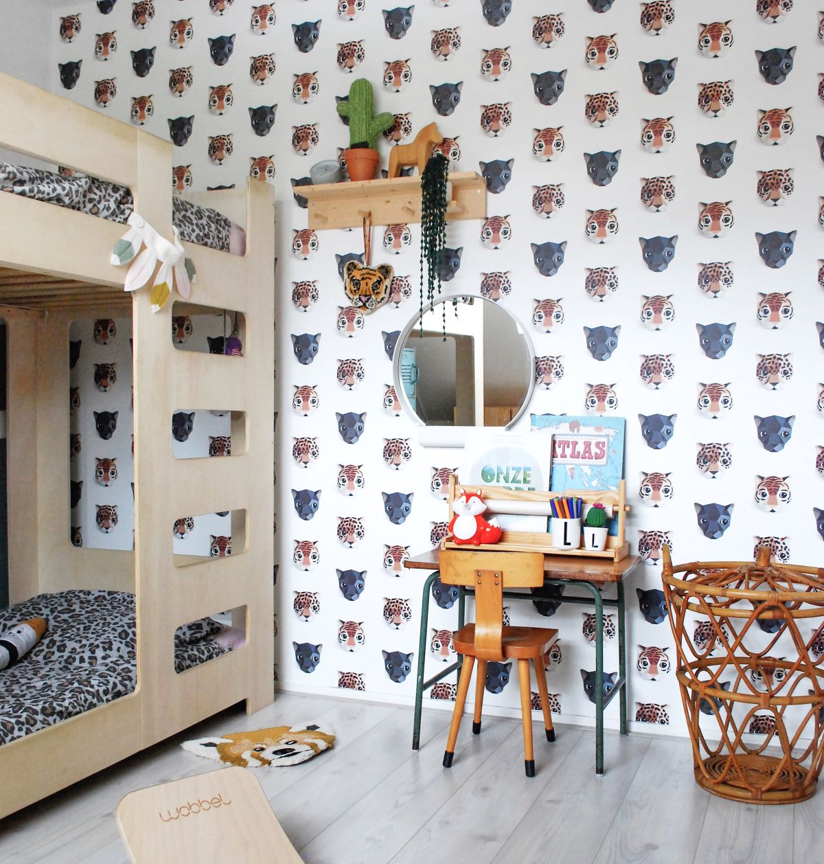 Studio Ditte behang voor de kinderkamer panthera panters en tijgers