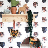 Studio Ditte behang voor de kinderkamer panthera panters en tijgers