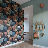 Studio Ditte Behang Olifanten - Donker